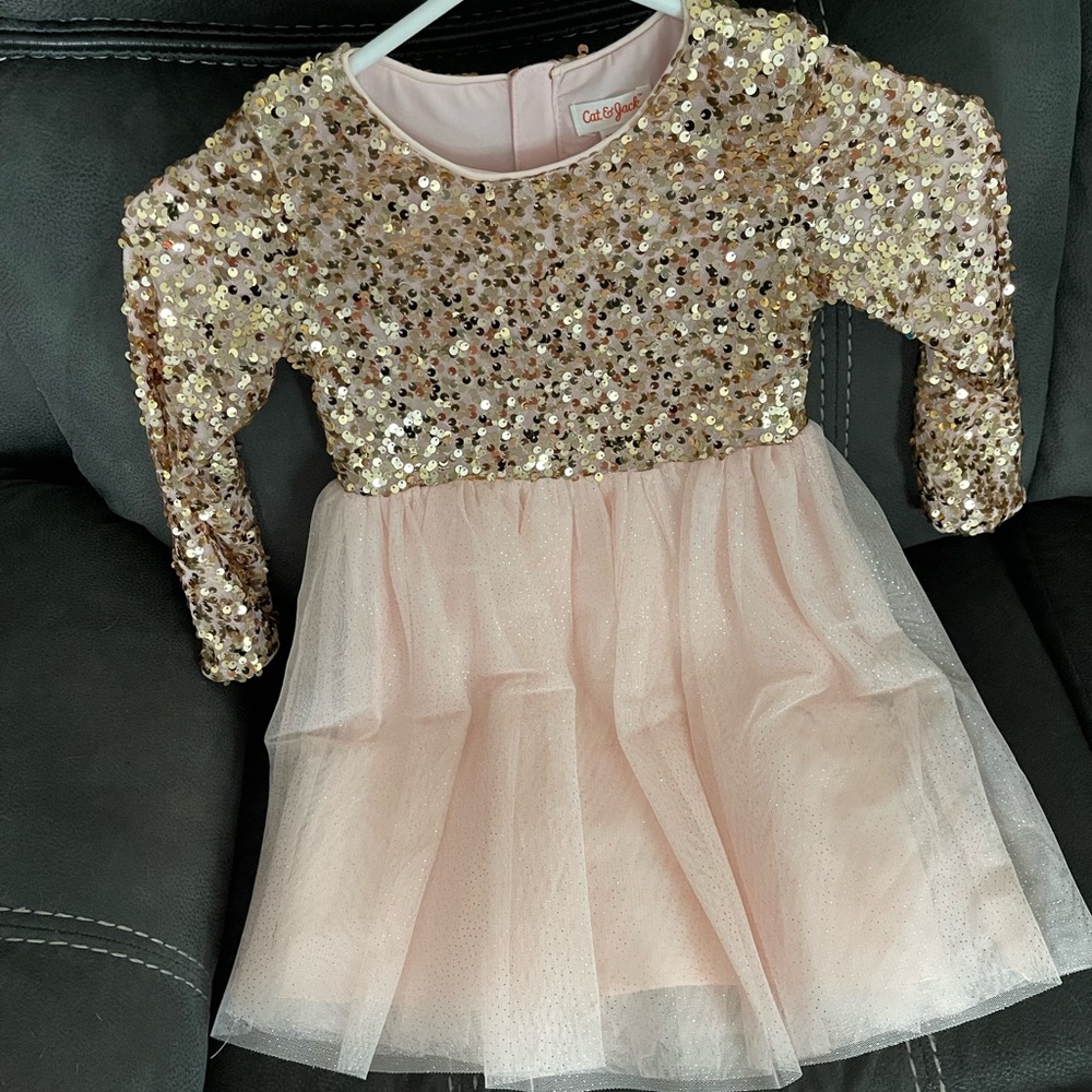 Cat and Jack sequin dress size XS 4/5
